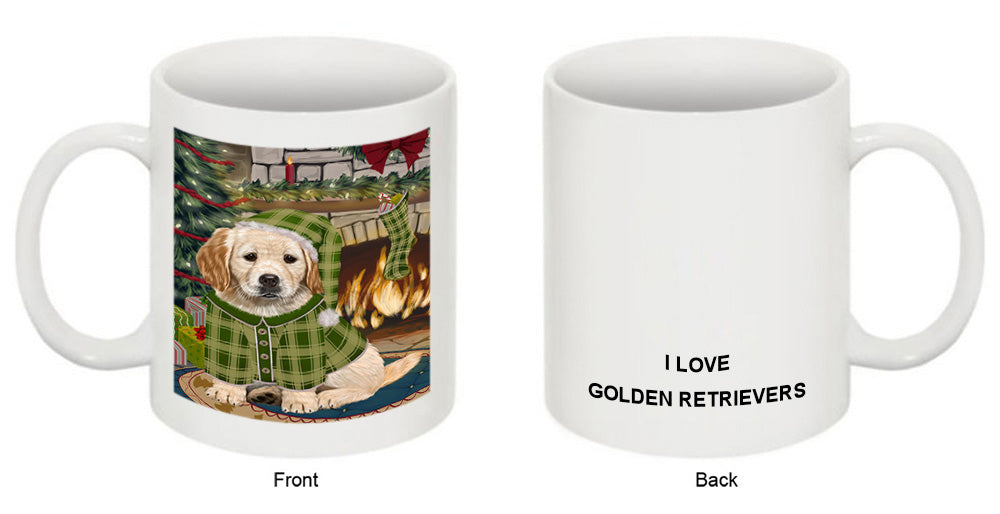 The Stocking was Hung Golden Retriever Dog Coffee Mug MUG50713