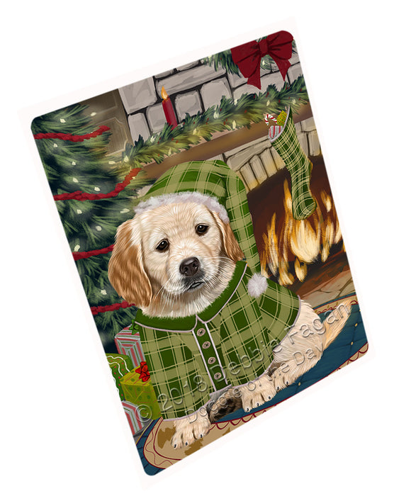 The Stocking was Hung Golden Retriever Dog Cutting Board C71082