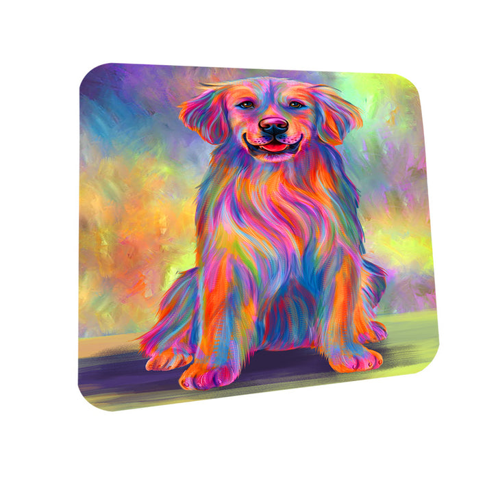 Paradise Wave Golden Retriever Dog Coasters Set of 4 CST56667