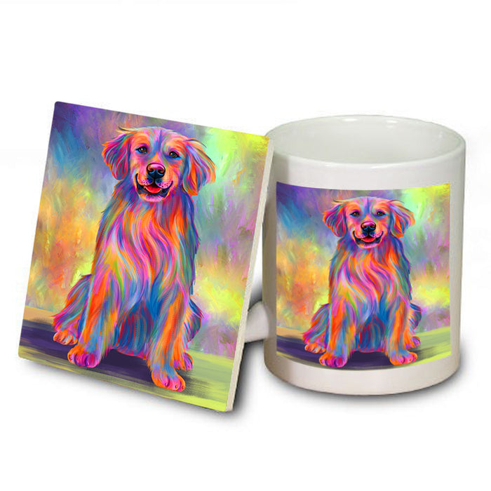 Paradise Wave Golden Retriever Dog Mug and Coaster Set MUC56701
