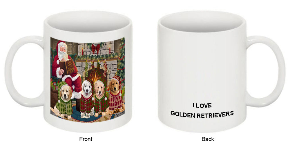 Christmas Cozy Holiday Tails Golden Retrievers Dog Coffee Mug MUG50524