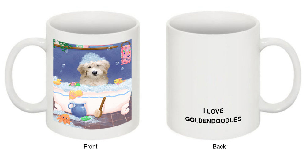 Rub A Dub Dog In A Tub Goldendoodle Dog Coffee Mug MUG52770