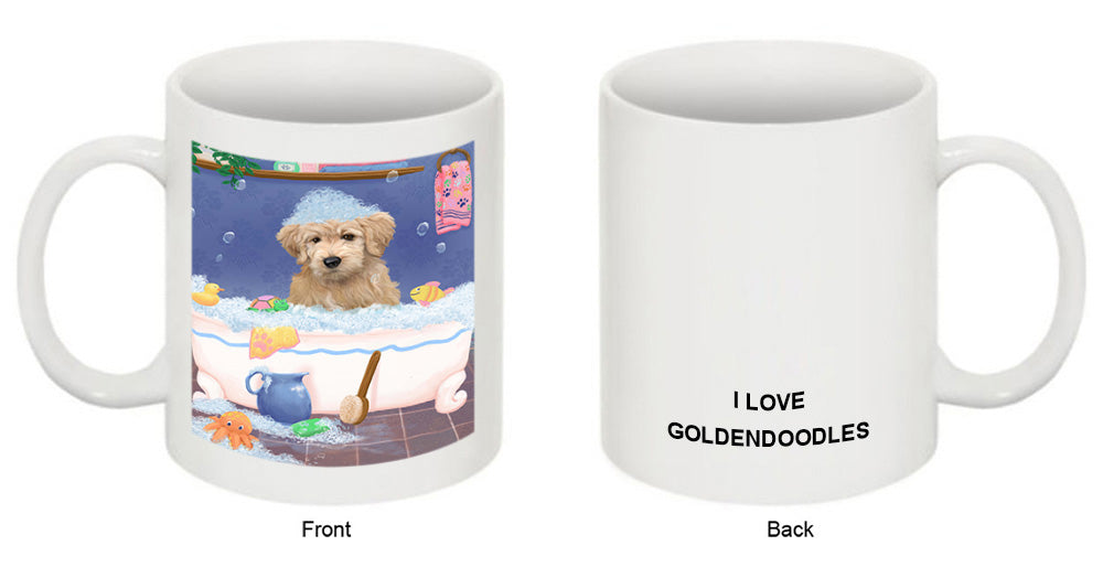 Rub A Dub Dog In A Tub Goldendoodle Dog Coffee Mug MUG52771