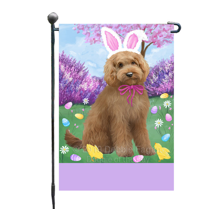 Personalized Easter Holiday Goldendoodle Dog Custom Garden Flags GFLG-DOTD-A58870