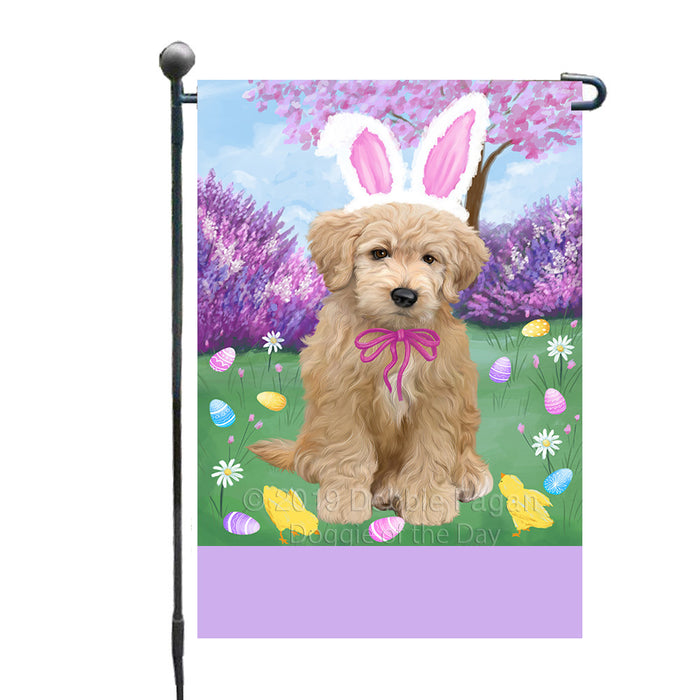 Personalized Easter Holiday Goldendoodle Dog Custom Garden Flags GFLG-DOTD-A58873