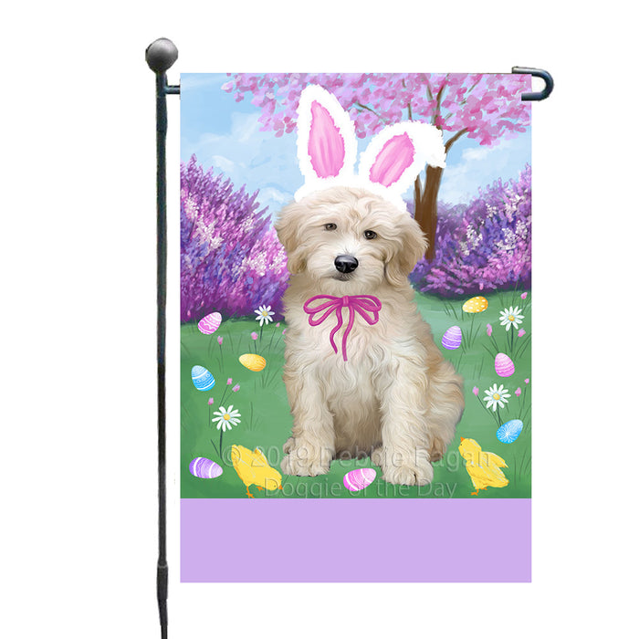 Personalized Easter Holiday Goldendoodle Dog Custom Garden Flags GFLG-DOTD-A58874