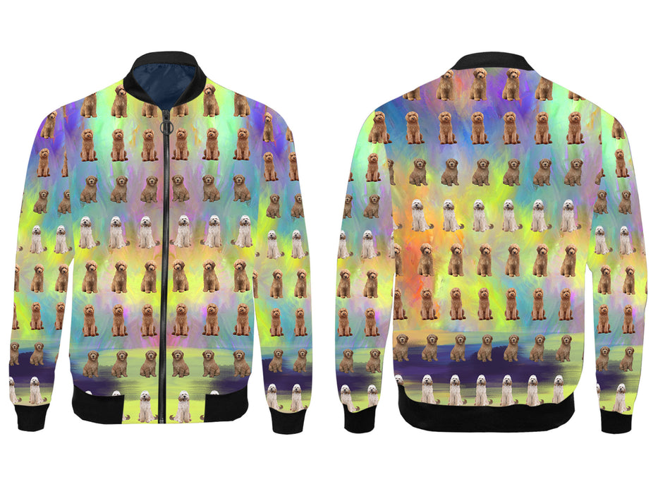 Paradise Wave Goldendoodle Dogs All Over Print Men's Jacket