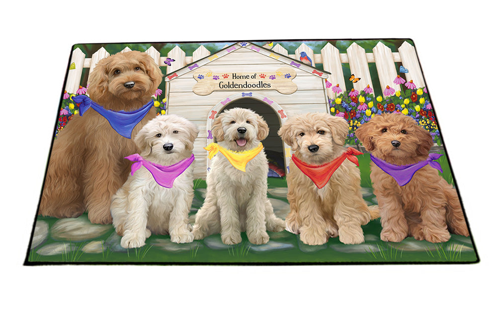 Spring Dog House Goldendoodles Dog Floormat FLMS51546