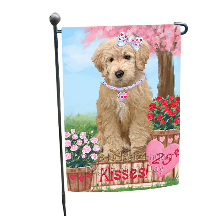 Rosie 25 Cent Kisses Goldendoodle Dog Garden Flag GFLG56421