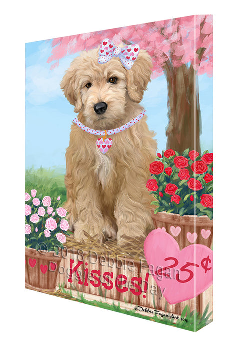Rosie 25 Cent Kisses Goldendoodle Dog Canvas Print Wall Art Décor CVS125081