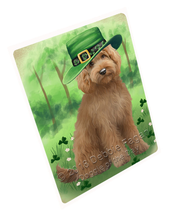 St. Patricks Day Irish Portrait Goldendoodle Dog Refrigerator / Dishwasher Magnet RMAG104430