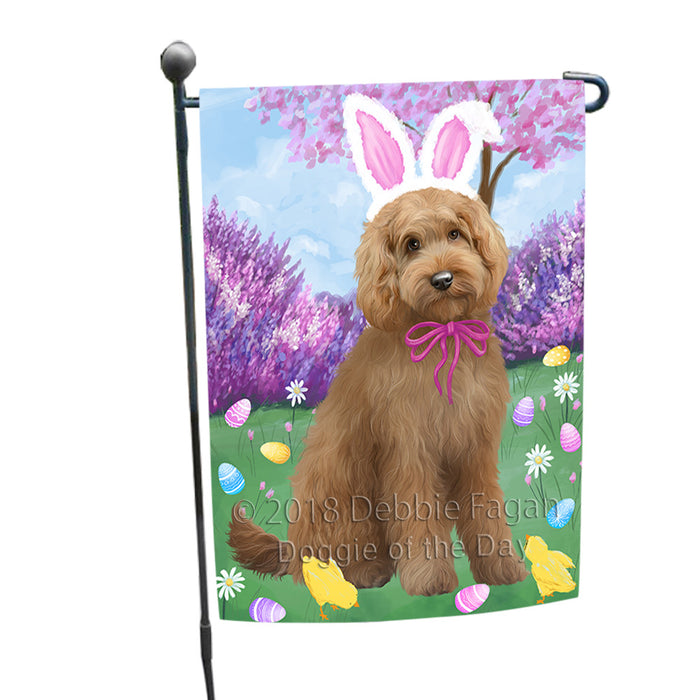 Easter Holiday Goldendoodle Dog Garden Flag GFLG57556