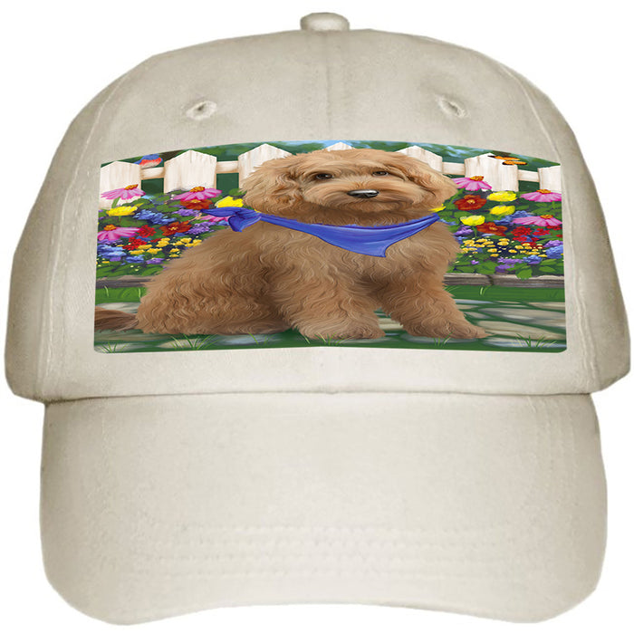 Spring Floral Goldendoodle Dog Ball Hat Cap HAT60498
