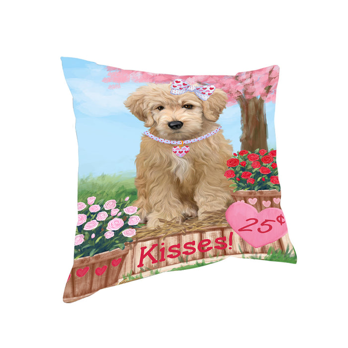 Rosie 25 Cent Kisses Goldendoodle Dog Pillow PIL77784