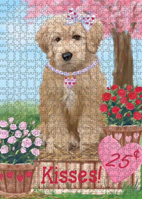 Rosie 25 Cent Kisses Goldendoodle Dog Puzzle with Photo Tin PUZL91696