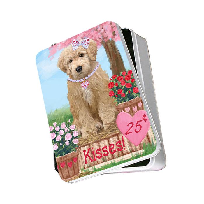 Rosie 25 Cent Kisses Goldendoodle Dog Photo Storage Tin PITN55816