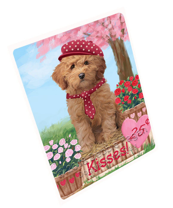 Rosie 25 Cent Kisses Goldendoodle Dog Magnet MAG72759 (Small 5.5" x 4.25")