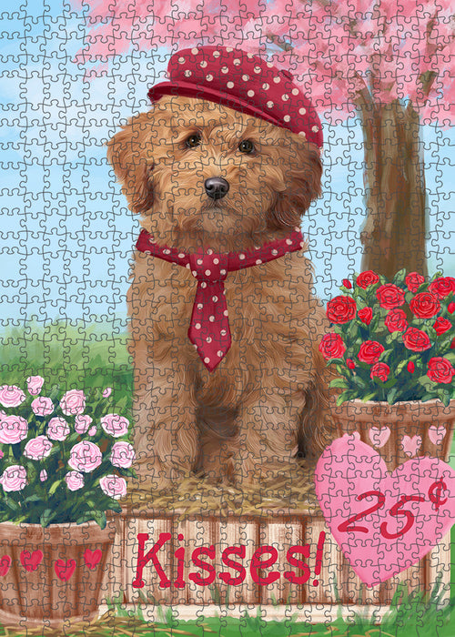 Rosie 25 Cent Kisses Goldendoodle Dog Puzzle with Photo Tin PUZL91700