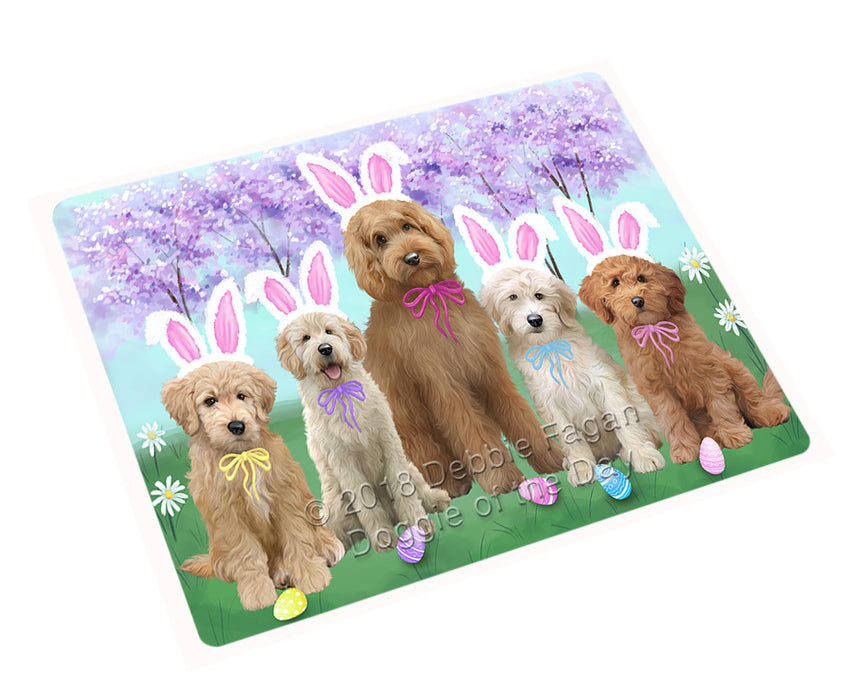 Easter Holiday Goldendoodles Dog Large Refrigerator / Dishwasher Magnet RMAG103842