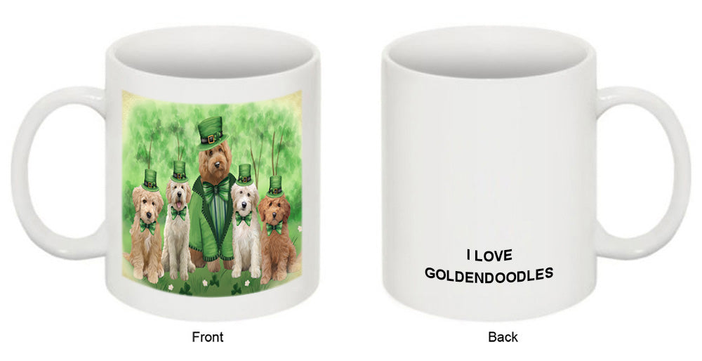 St. Patricks Day Irish Portrait Goldendoodle Dogs Coffee Mug MUG52402