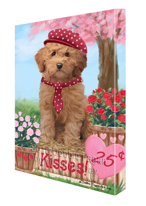 Rosie 25 Cent Kisses Goldendoodle Dog Canvas Print Wall Art Décor CVS125090