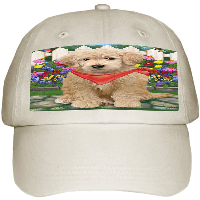 Spring Floral Goldendoodle Dog Ball Hat Cap HAT60501