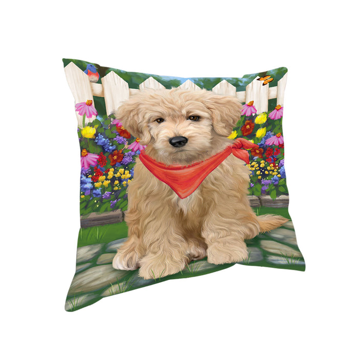 Spring Floral Goldendoodle Dog Pillow PIL65180