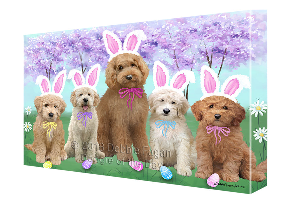 Easter Holiday Goldendoodles Dog Canvas Print Wall Art Décor CVS134585