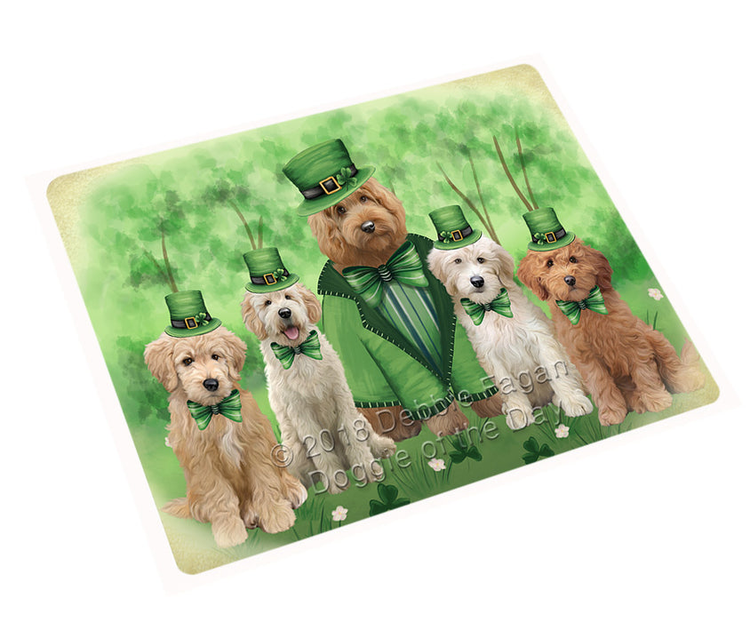 St. Patricks Day Irish Portrait Goldendoodle Dogs Refrigerator / Dishwasher Magnet RMAG104436