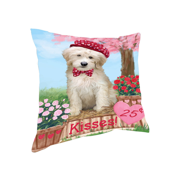 Rosie 25 Cent Kisses Goldendoodle Dog Pillow PIL77792