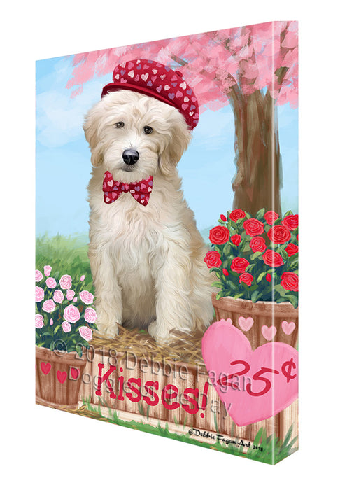 Rosie 25 Cent Kisses Goldendoodle Dog Canvas Print Wall Art Décor CVS125099