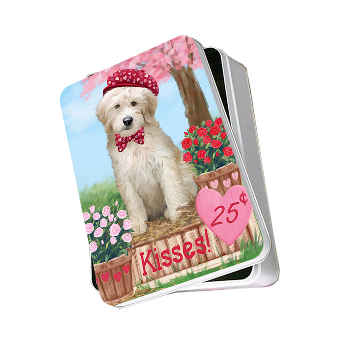 Rosie 25 Cent Kisses Goldendoodle Dog Photo Storage Tin PITN55818