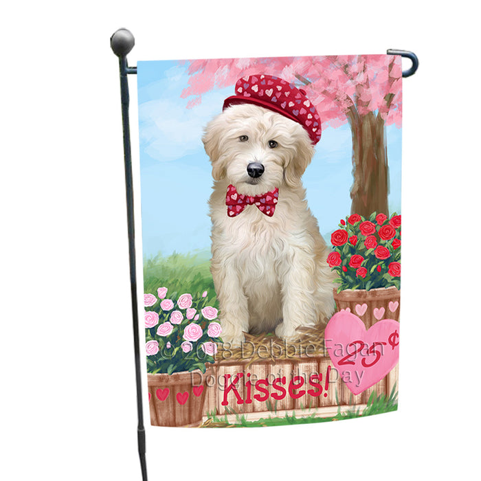 Rosie 25 Cent Kisses Goldendoodle Dog Garden Flag GFLG56423