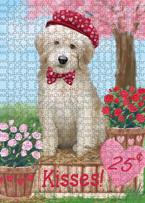 Rosie 25 Cent Kisses Goldendoodle Dog Puzzle with Photo Tin PUZL91704