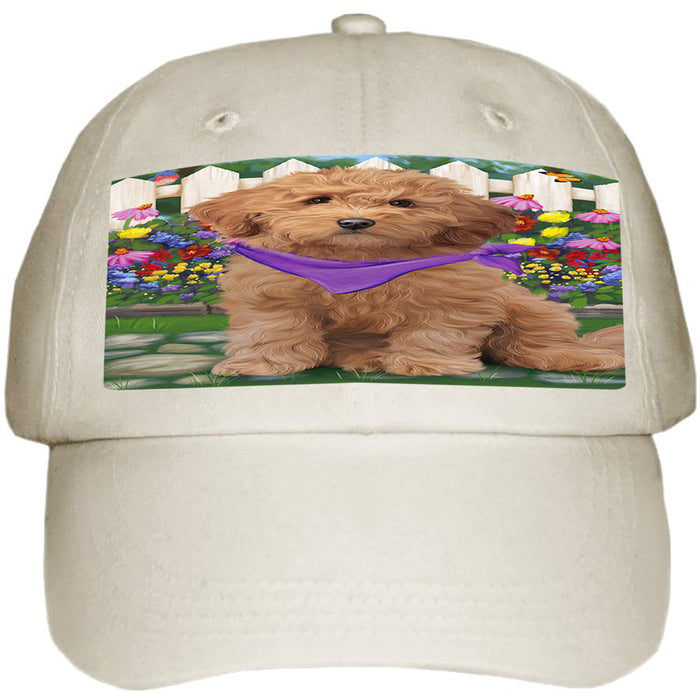 Spring Floral Goldendoodle Dog Ball Hat Cap HAT60504