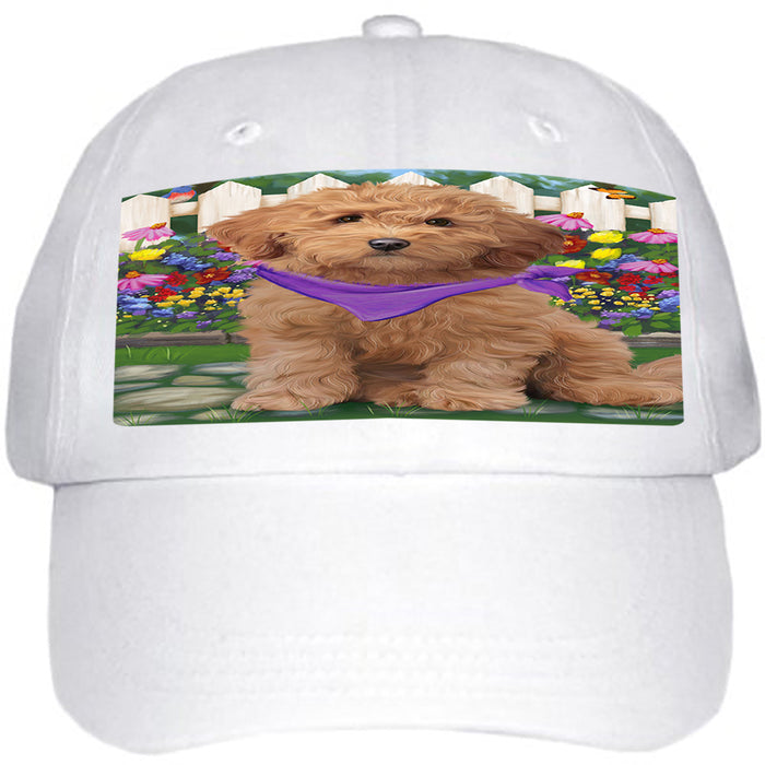 Spring Floral Goldendoodle Dog Ball Hat Cap HAT60504