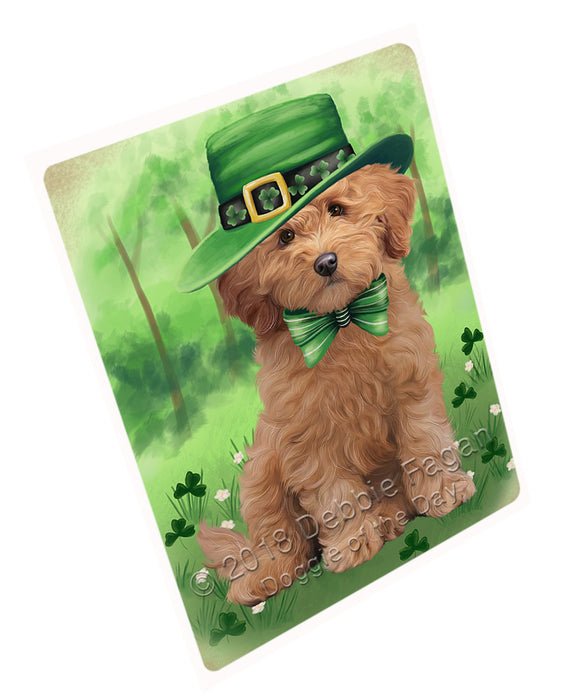 St. Patricks Day Irish Portrait Goldendoodle Dog Refrigerator / Dishwasher Magnet RMAG104448