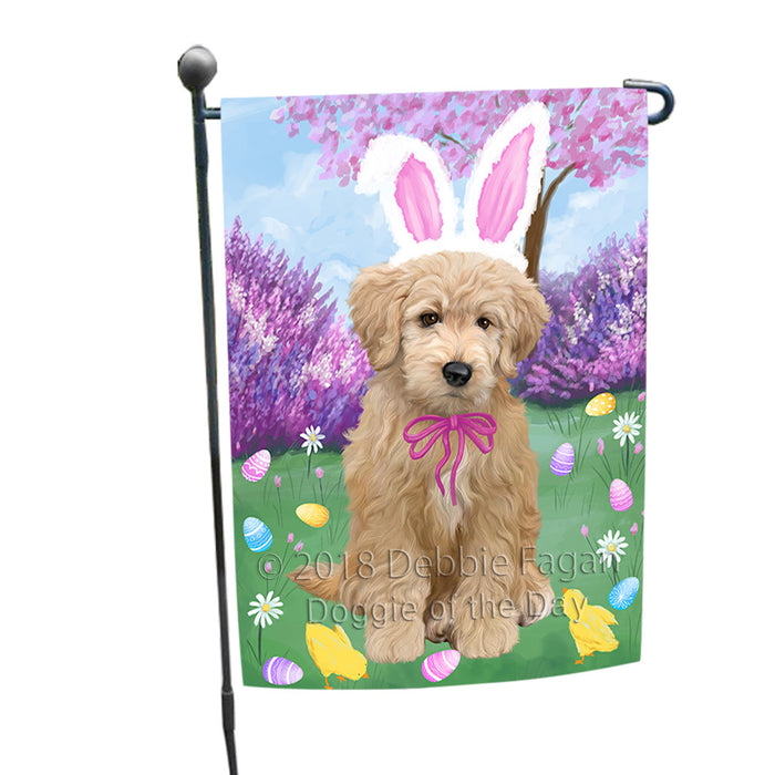 Easter Holiday Goldendoodle Dog Garden Flag GFLG57559