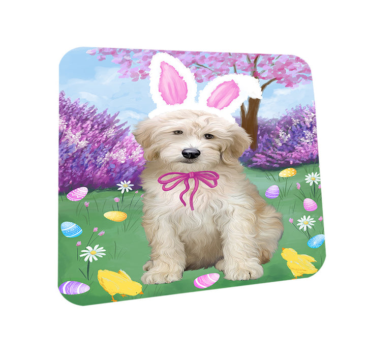 Easter Holiday Goldendoodle Dog Coasters Set of 4 CST56861
