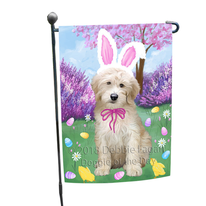 Easter Holiday Goldendoodle Dog Garden Flag GFLG57560