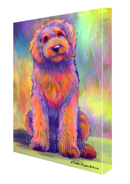 Paradise Wave Goldendoodle Dog Canvas Print Wall Art Décor CVS132614