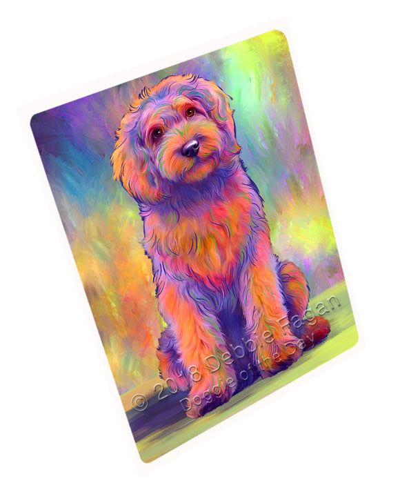 Paradise Wave Goldendoodle Dog Magnet MAG75267 (Small 5.5" x 4.25")