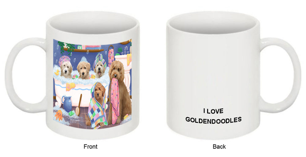 Rub A Dub Dogs In A Tub Goldendoodles Dog Coffee Mug MUG52189
