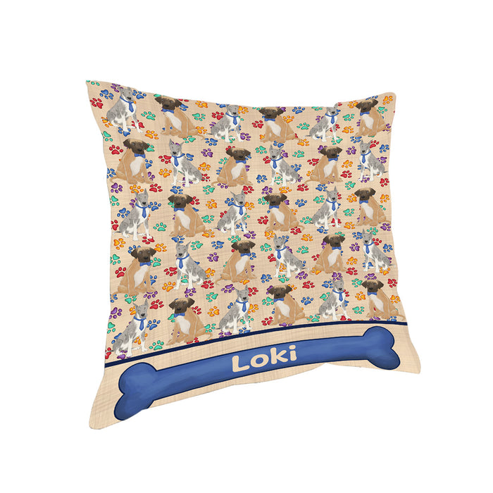 Rainbow Paw Print Great Dane Dogs Pillow PIL84152