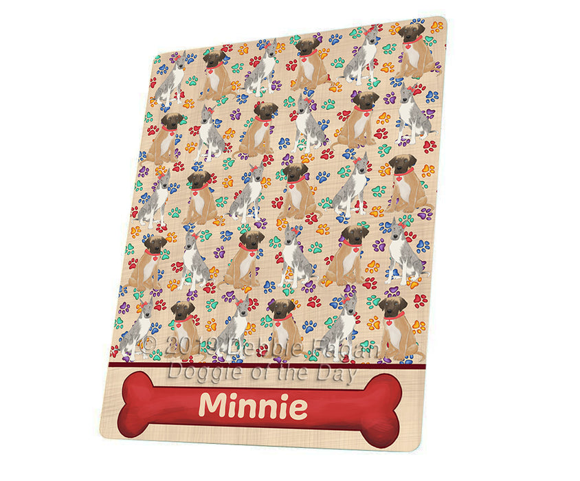 Rainbow Paw Print Great Dane Dogs Blanket BLNKT135948