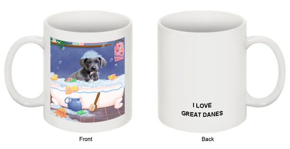 Rub A Dub Dog In A Tub Great Dane Dog Coffee Mug MUG52773