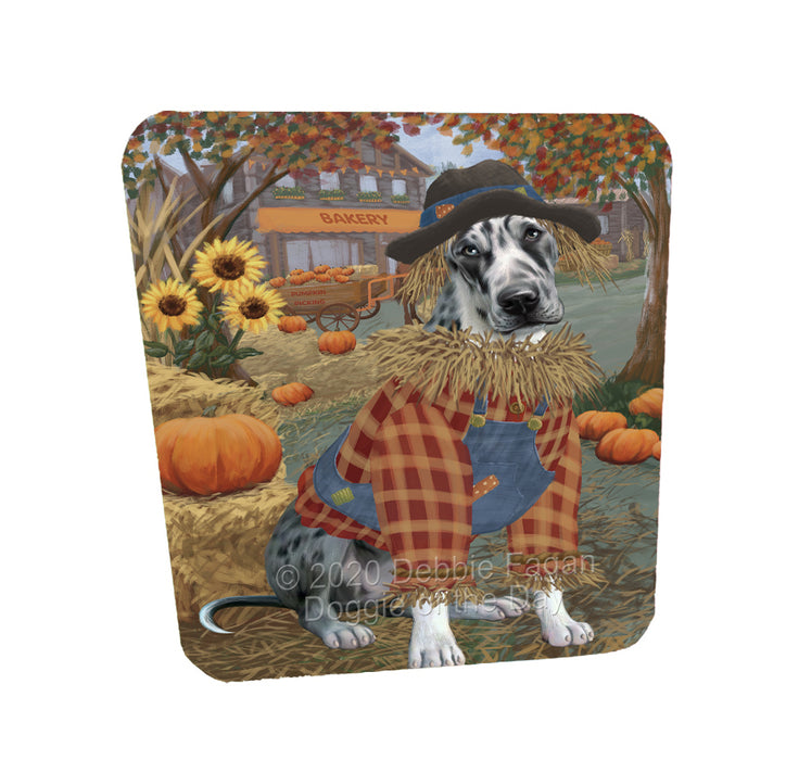 Halloween 'Round Town Great Dane Dogs Coasters Set of 4 CSTA57958