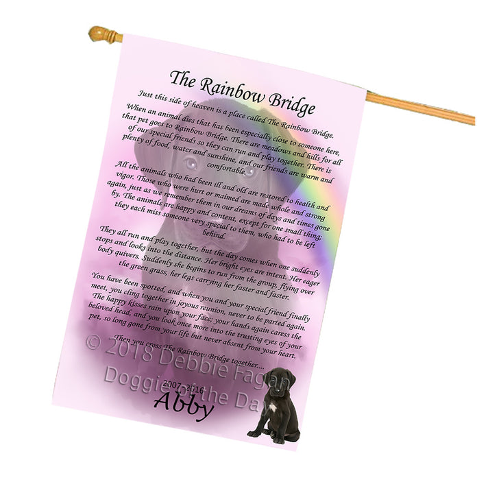 Rainbow Bridge Great Dane Dog House Flag FLG56326