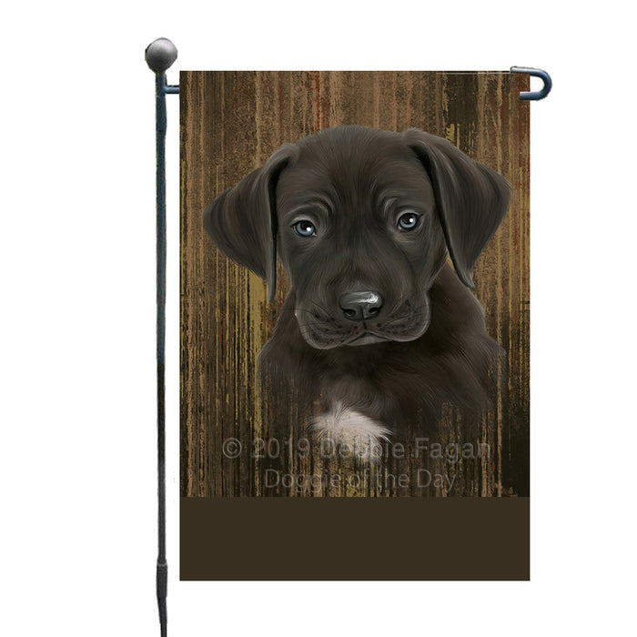Personalized Rustic Great Dane Dog Custom Garden Flag GFLG63530