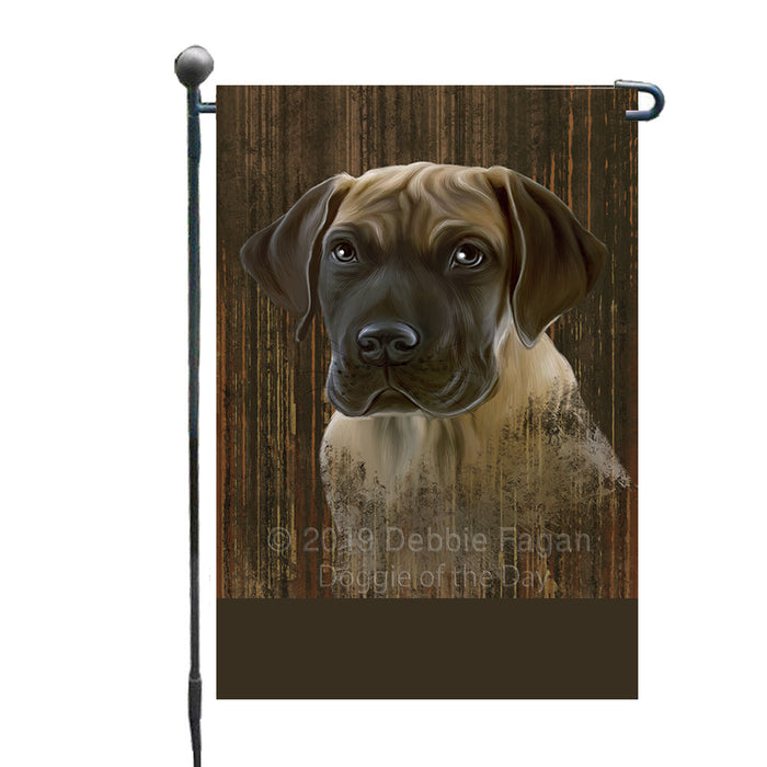 Personalized Rustic Great Dane Dog Custom Garden Flag GFLG63532